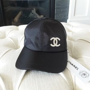 Chanel Black Baseball Cap